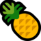 Pineapple emoji on Microsoft
